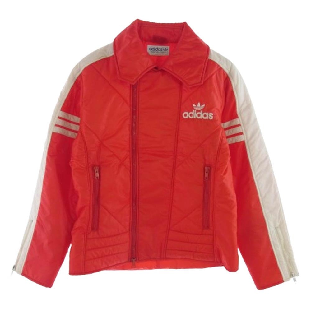 adidas アディダス ジャケット 80s トレフォイルロゴ後期 ロゴ刺繍 スキー ジャケット レッド系 S【中古】