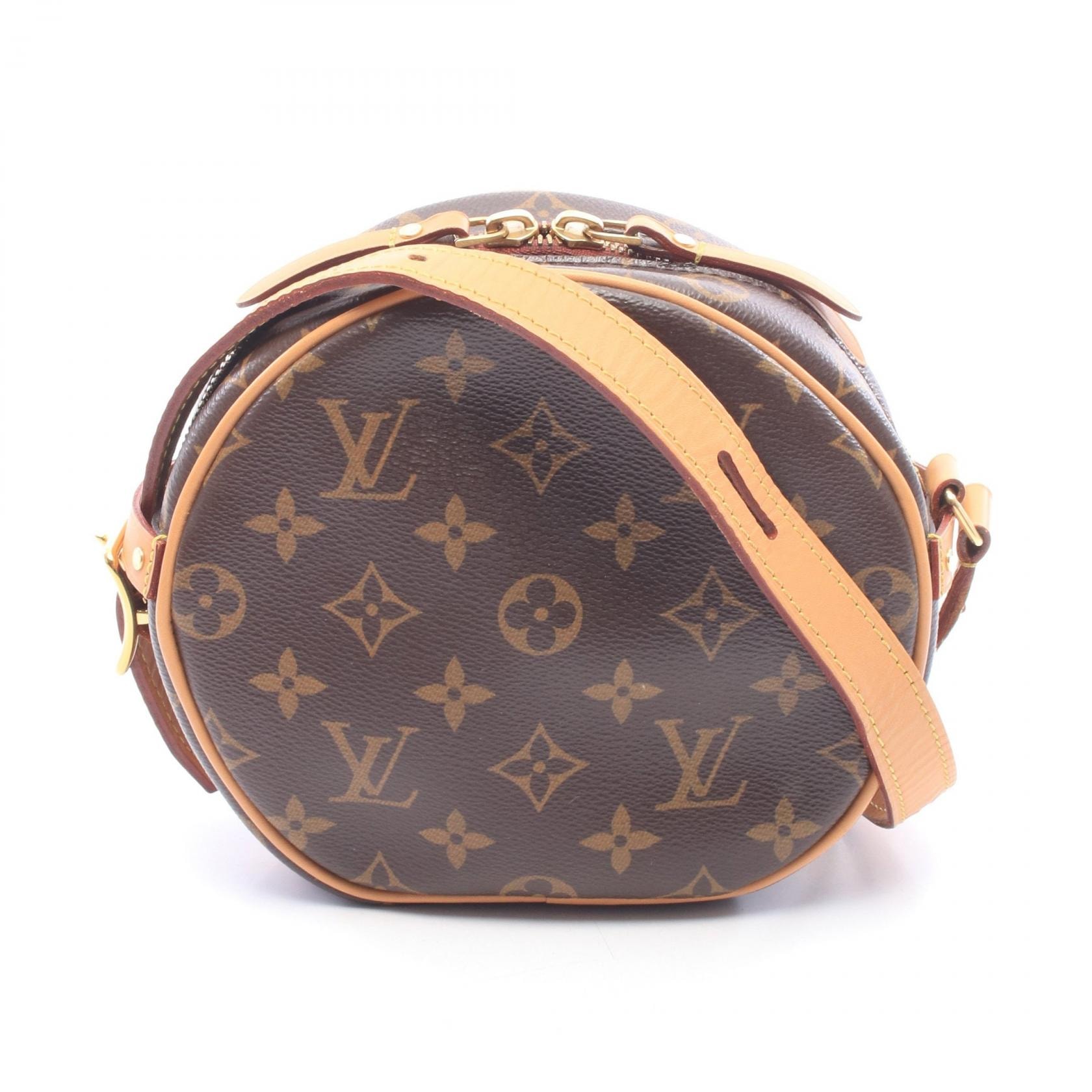 ルイ・ヴィトン LOUIS VUITTON ボワット シャポー スープルPM モノグラム ショルダーバッグ バッグ PVCコーティングキャンバス レザー レディース ブラウン系 M45149 【中古】