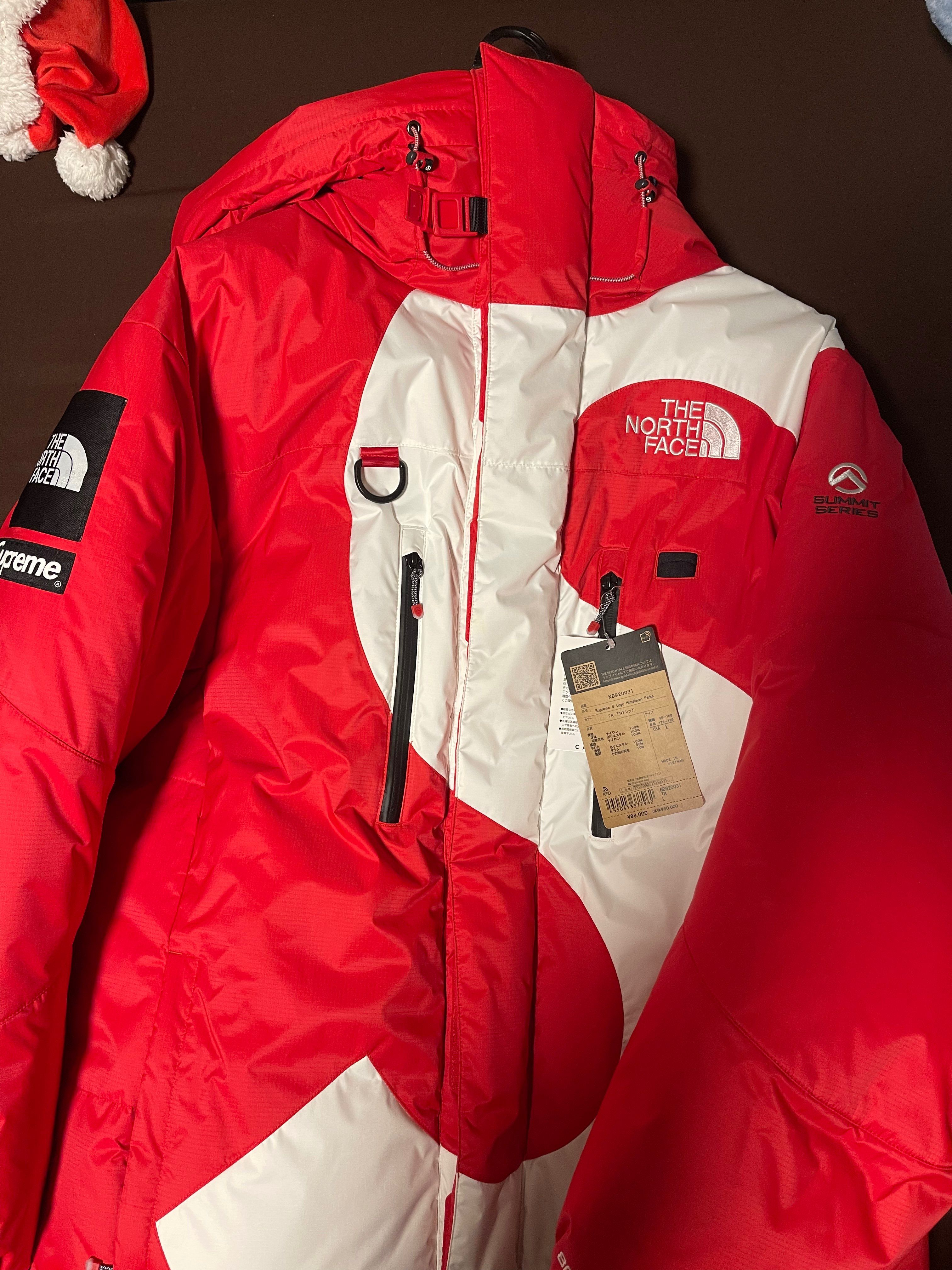Supreme x The North Face Summit Series S Logo Himalayan Parka "Red"