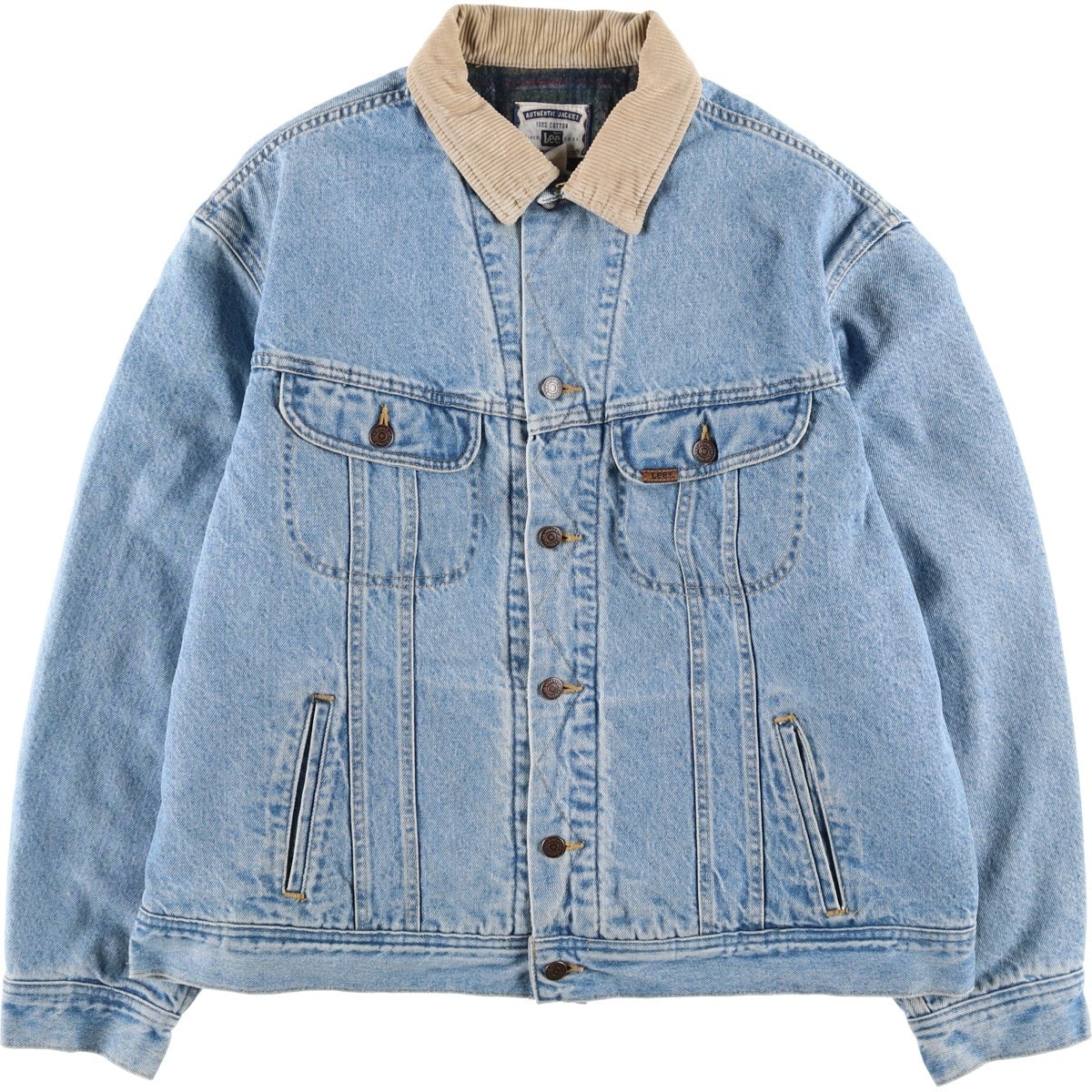 古着 リー Lee デニムジャケット Gジャン メンズXL相当 ヴィンテージ/eaa630167