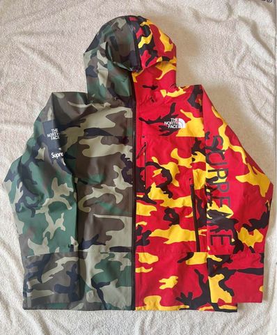 Supreme x The North Face Split Taped Seam Shell Jacket "Camo"