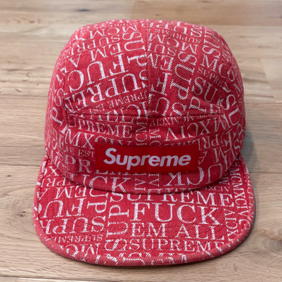 Supreme Fuck Em All Denim Camp Cap デニム ボックスロゴ キャップ シュプリーム