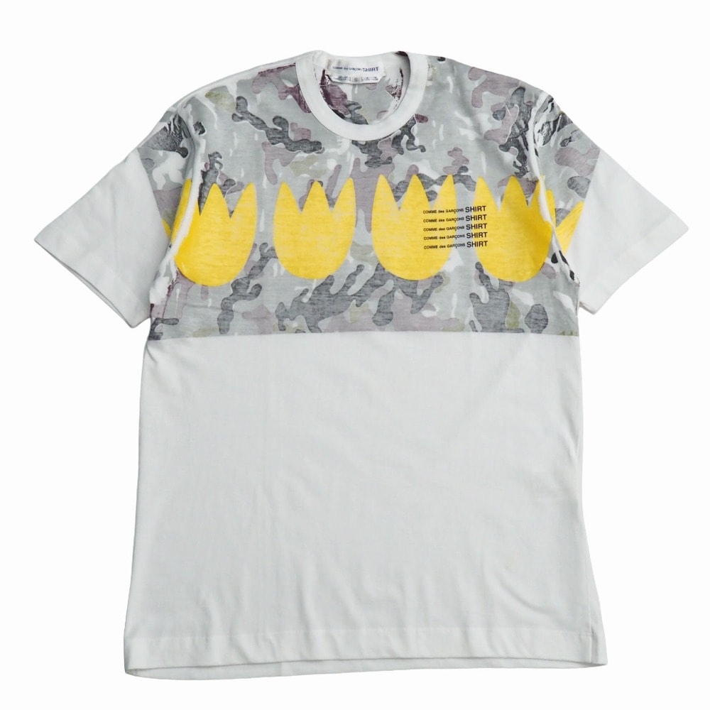 ■未使用品■COMME des GARCONS SHIRT コムデギャルソンシャツ 半袖Tシャツ サイズS インサイドアウト プリント 20260109/RA7068