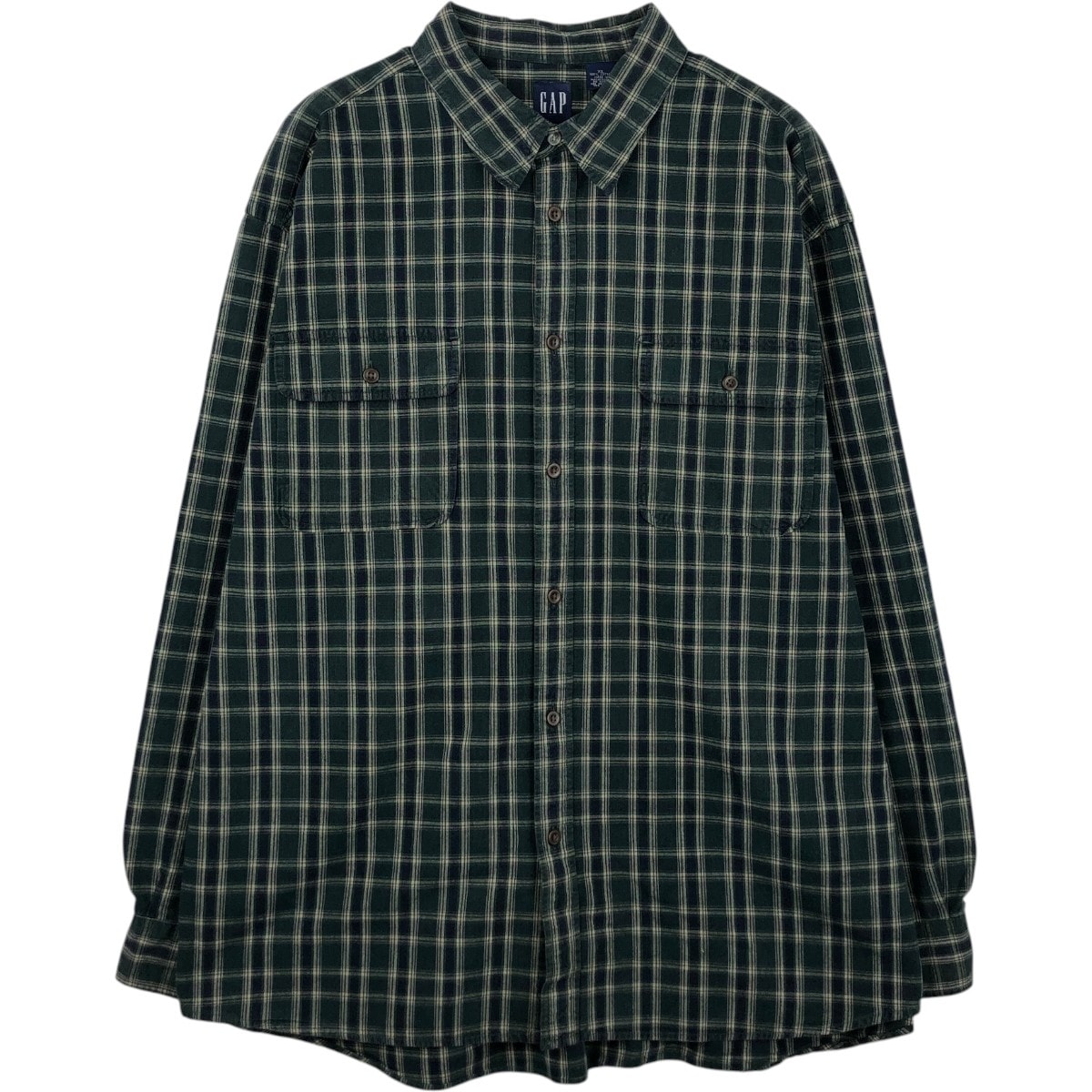 古着 90年代 ギャップ GAP オールドギャップ 長袖 コットンチェックシャツ メンズXL相当 ヴィンテージ/eaa665999
