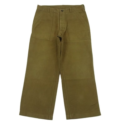 TENDERLOIN テンダーロイン T-ARMY PNT P コットン ピケ アーミー パンツ コットン 日本製 オリーブ系 S【中古】