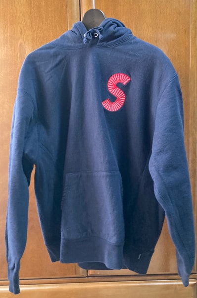 Supreme S Logo Hooded Sweatshirt "Navy" (20FW)