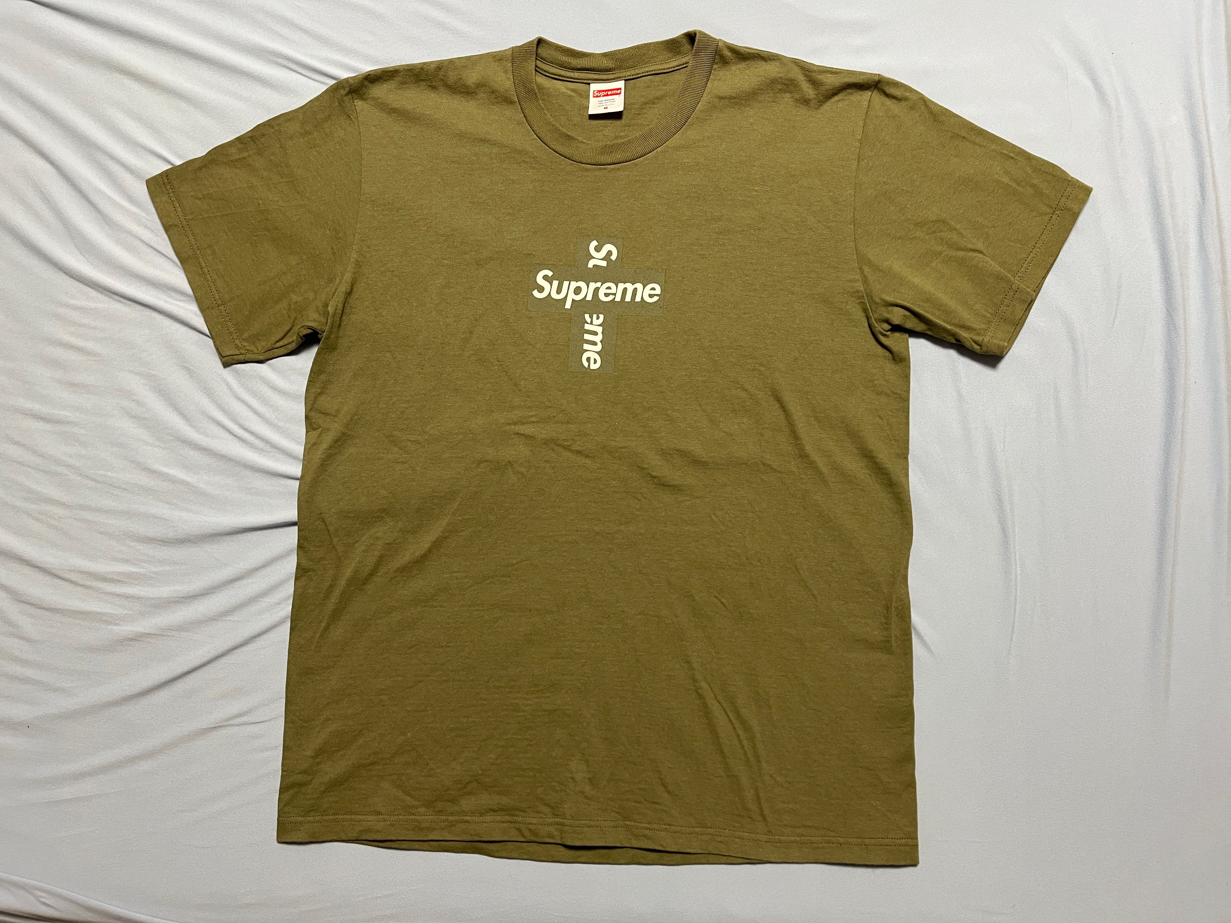 Supreme Cross Box Logo Tee "Olive"