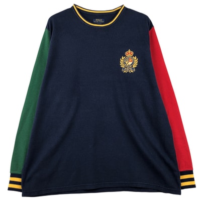 古着 ラルフローレン Ralph Lauren POLO RALPH LAUREN SLEEPWEAR サーマルロングTシャツ メンズXXL相当/eaa608514