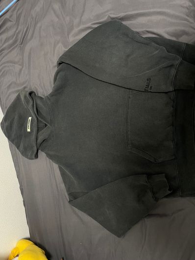 FEAR OF GOD ESSENTIALS 3M Logo Pullover Hoodie "Black"