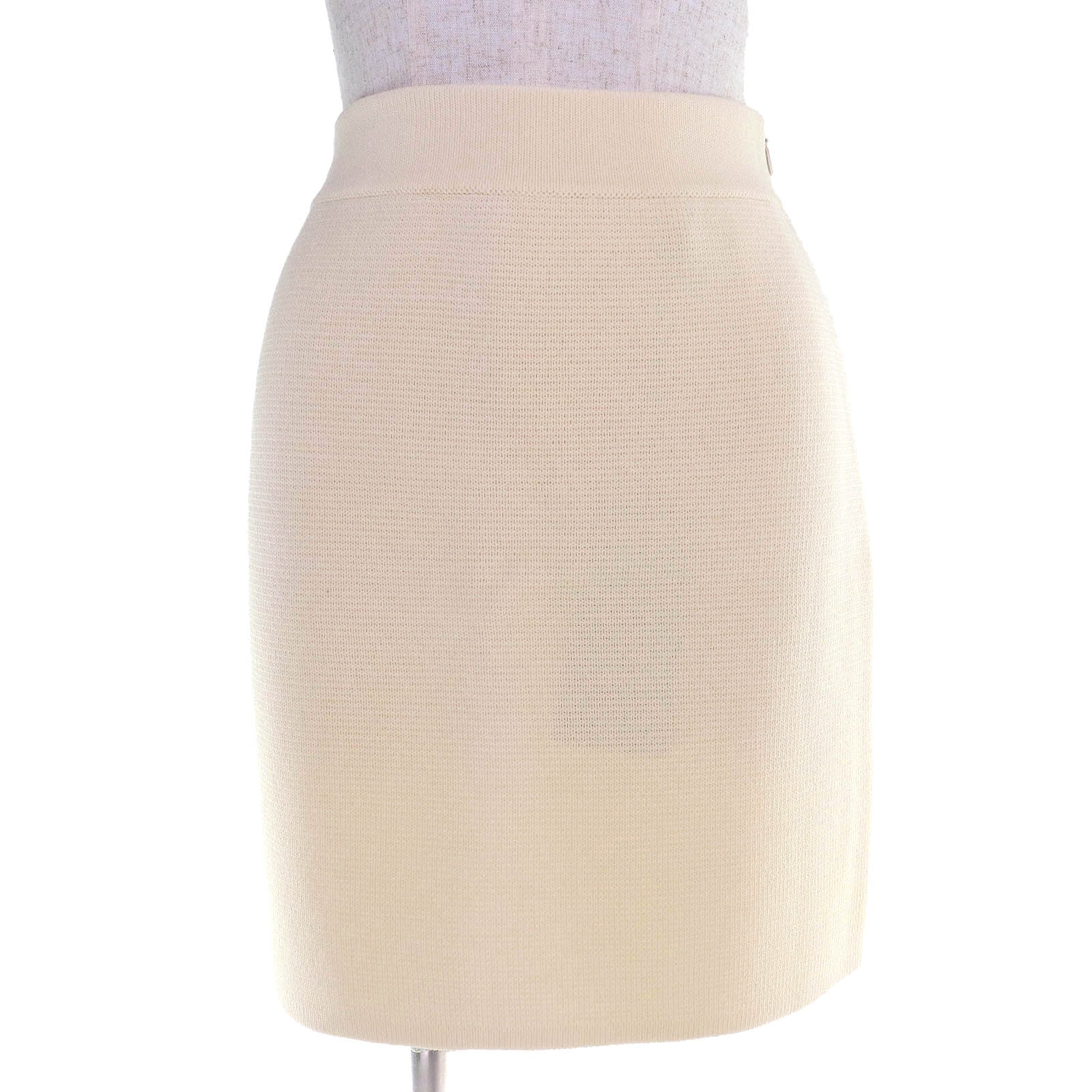 未使用品 グッチ ニットスカート ミニスカート アイボリー XS 726801