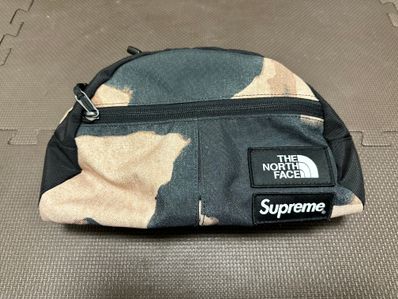 Supreme x The North Face Bleached Denim Print Roo II "Black"