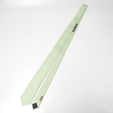 ■美品■HERMES エルメス ネクタイ ヘヴィシルクタイ Hロゴ ジャカード ブランド古着【中古】20260619/RA9984