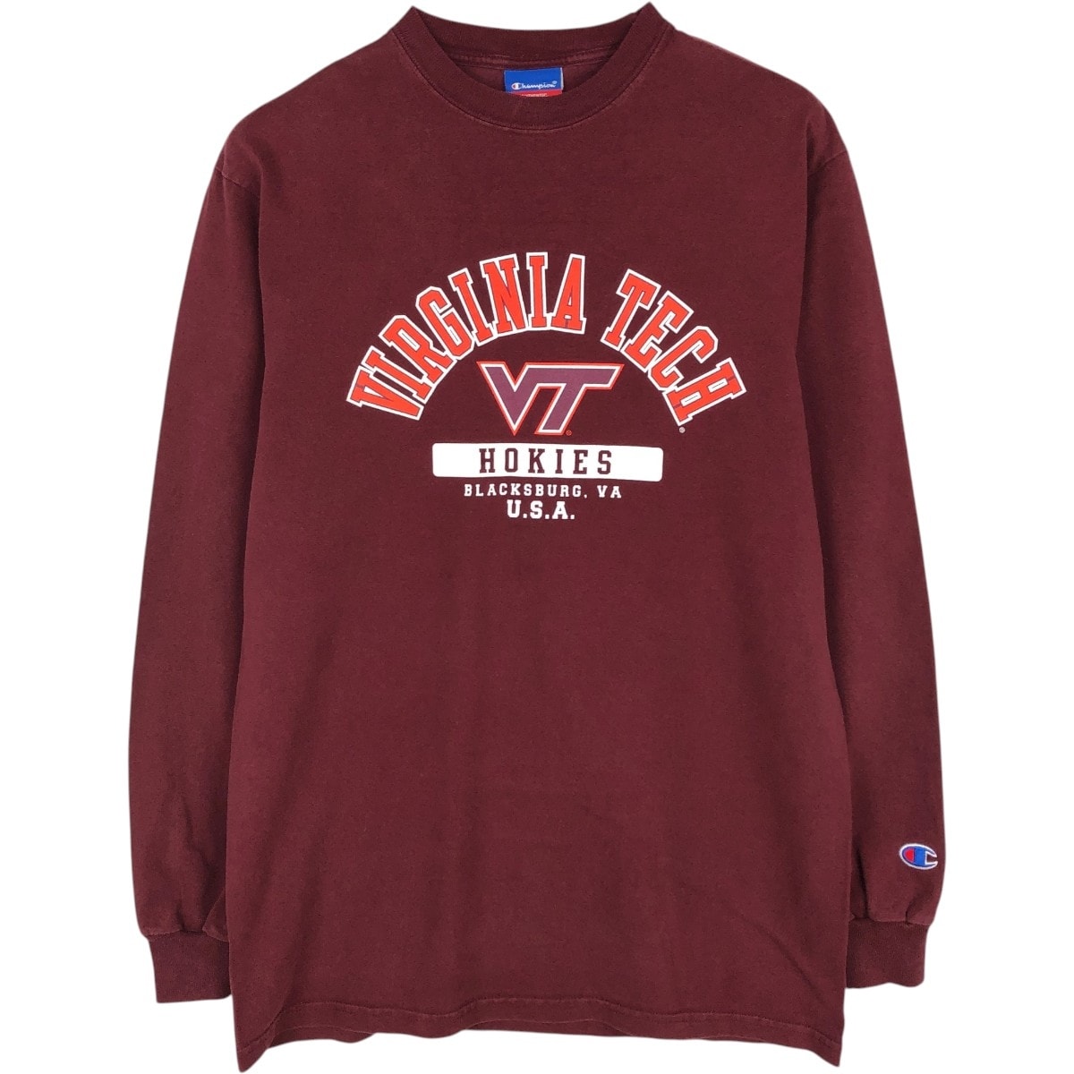 古着 00年代 チャンピオン Champion AUTHENTIC ATHLETIC APPAREL ロングTシャツ ロンT メンズM相当/eaa673066