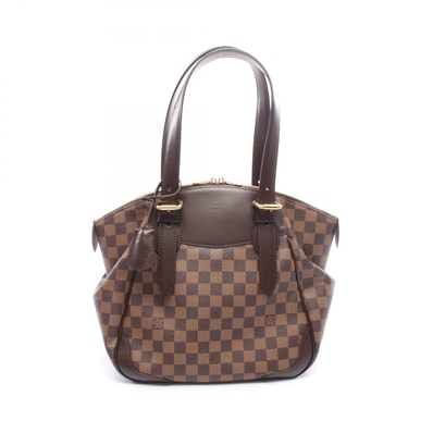 ルイ・ヴィトン LOUIS VUITTON ヴェローナMM ダミエエベヌ ショルダーバッグ バッグ PVCコーティングキャンバス レザー ダミエ エベヌ レディース ブラウン系 N41118 【中古】