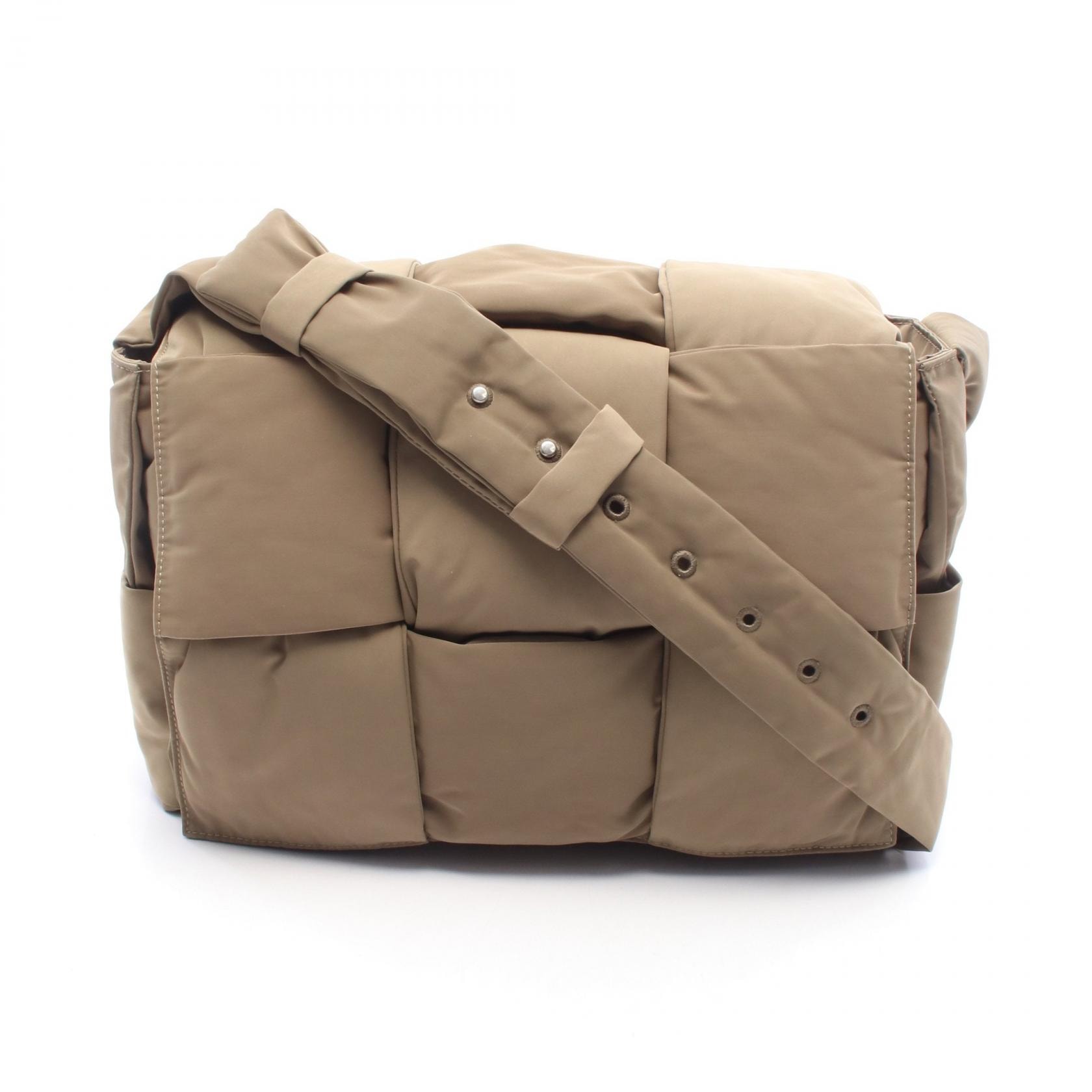 ボッテガヴェネタ BOTTEGA VENETA パデット テック カセット ショルダーバッグ バッグ ナイロン レディース カーキ系 【中古】