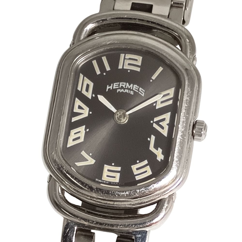 HERMES エルメス RA1.210 ラリー クォーツ 腕時計 C1288