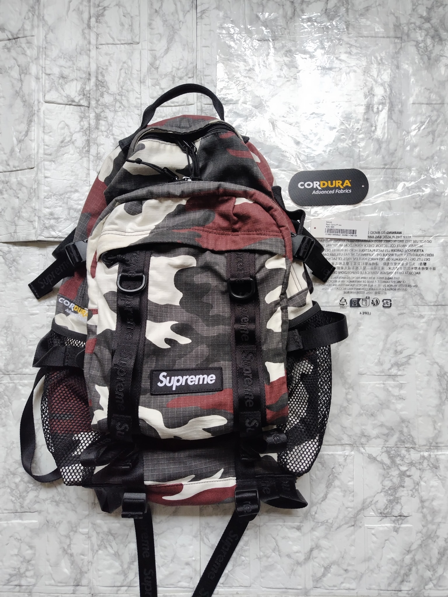 Supreme Backpack (26SS) "Red Camo"