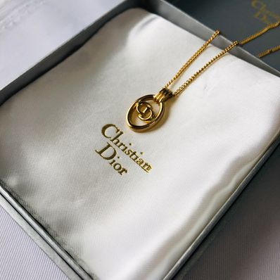 Dior CD Logo Necklace "Gold"