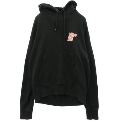 WIND AND SEA ウィンダンシー パーカー WDS-CS-106 PULLOVER SWEAT K プルオーバー スウェット ロゴ バックプリント パーカー フーディー ブラック系 L【中古】