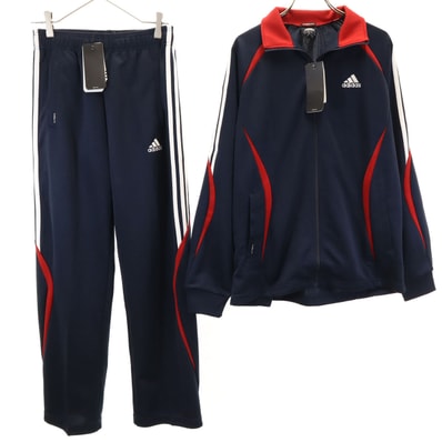未使用 adidas アディダス トラックジャケット 上下セットアップ S ネイビー ジャージ