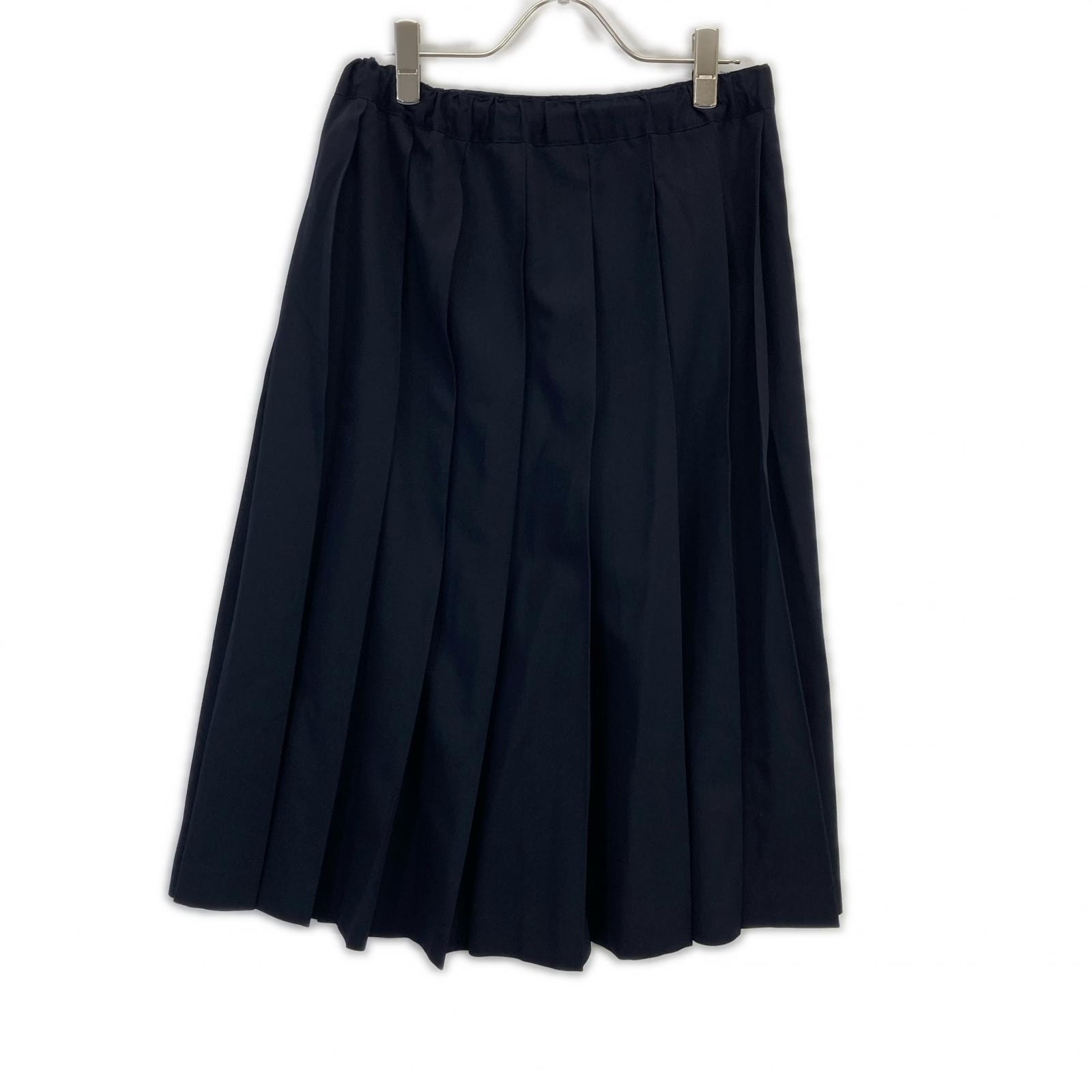 コムデギャルソンコムデギャルソン(コムコム) 12年 RU-S001 ネイビー ウール プリーツ スカート S