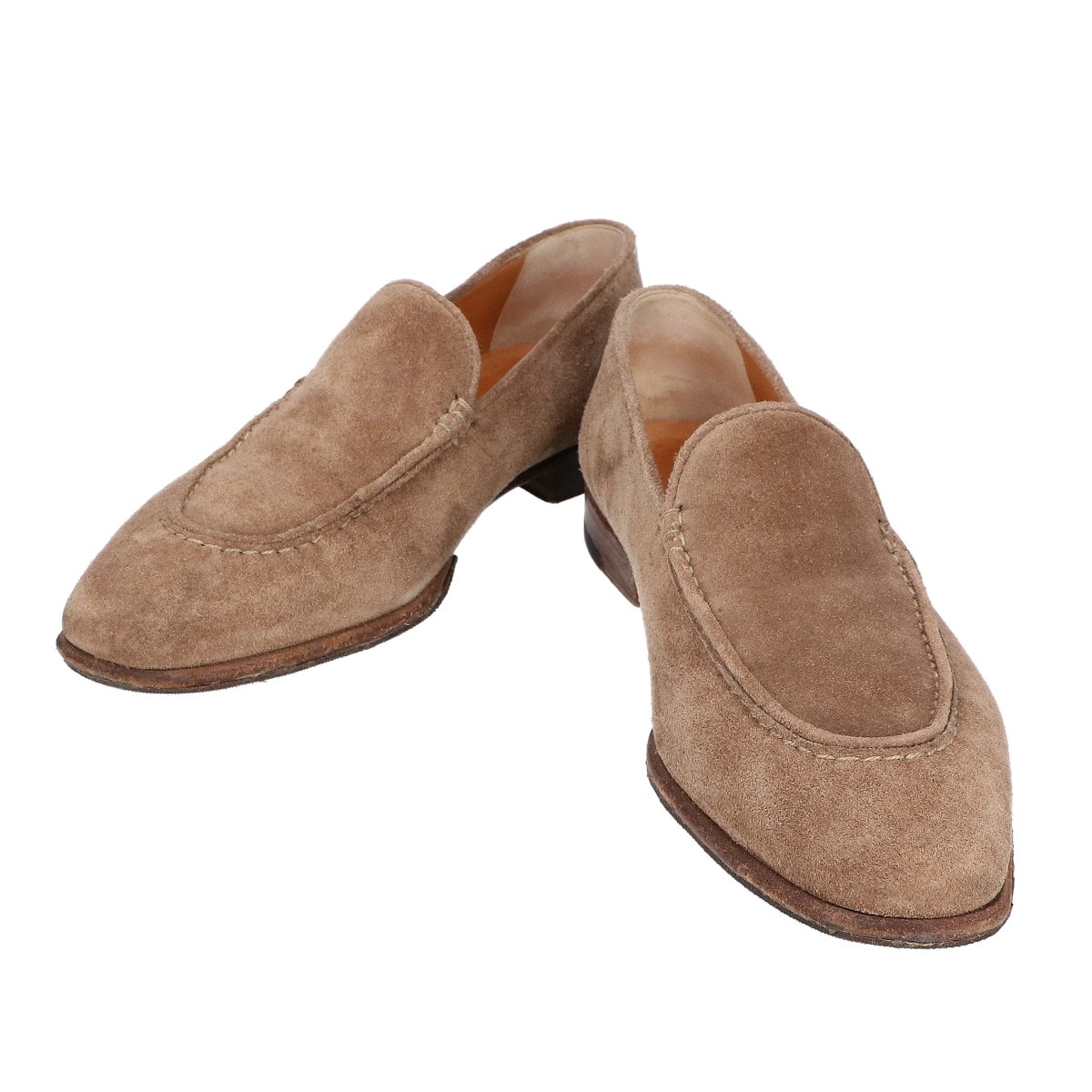 ジョンロブ CUTTER 4596ラスト スエード ヴァンプローファー/ 6 1/2