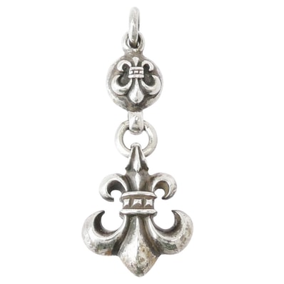 CHROME HEARTS クロムハーツ(原本無) ペンダントトップ OLD 1BALL BS FLEUR オールド 1ボール BSフレア チャーム ペンダントトップ シルバー系【中古】