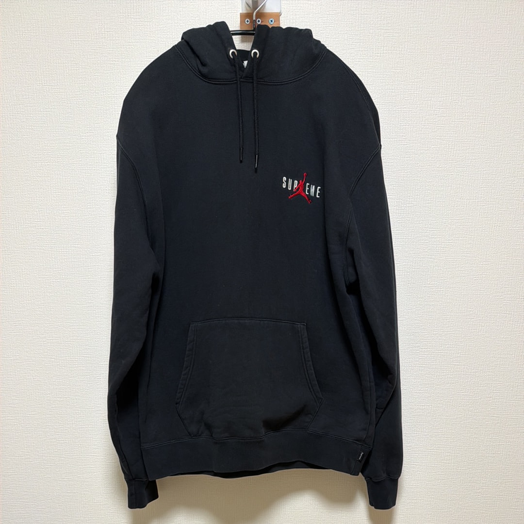 Supreme x Jordan Hooded Sweatshirt "Black"