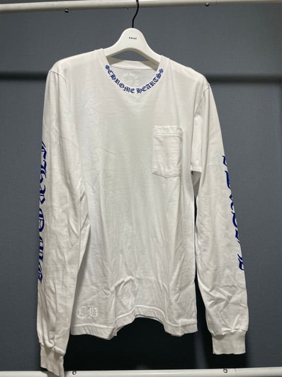 Chrome Hearts Neck Logo Pocket L/S Tee "White"