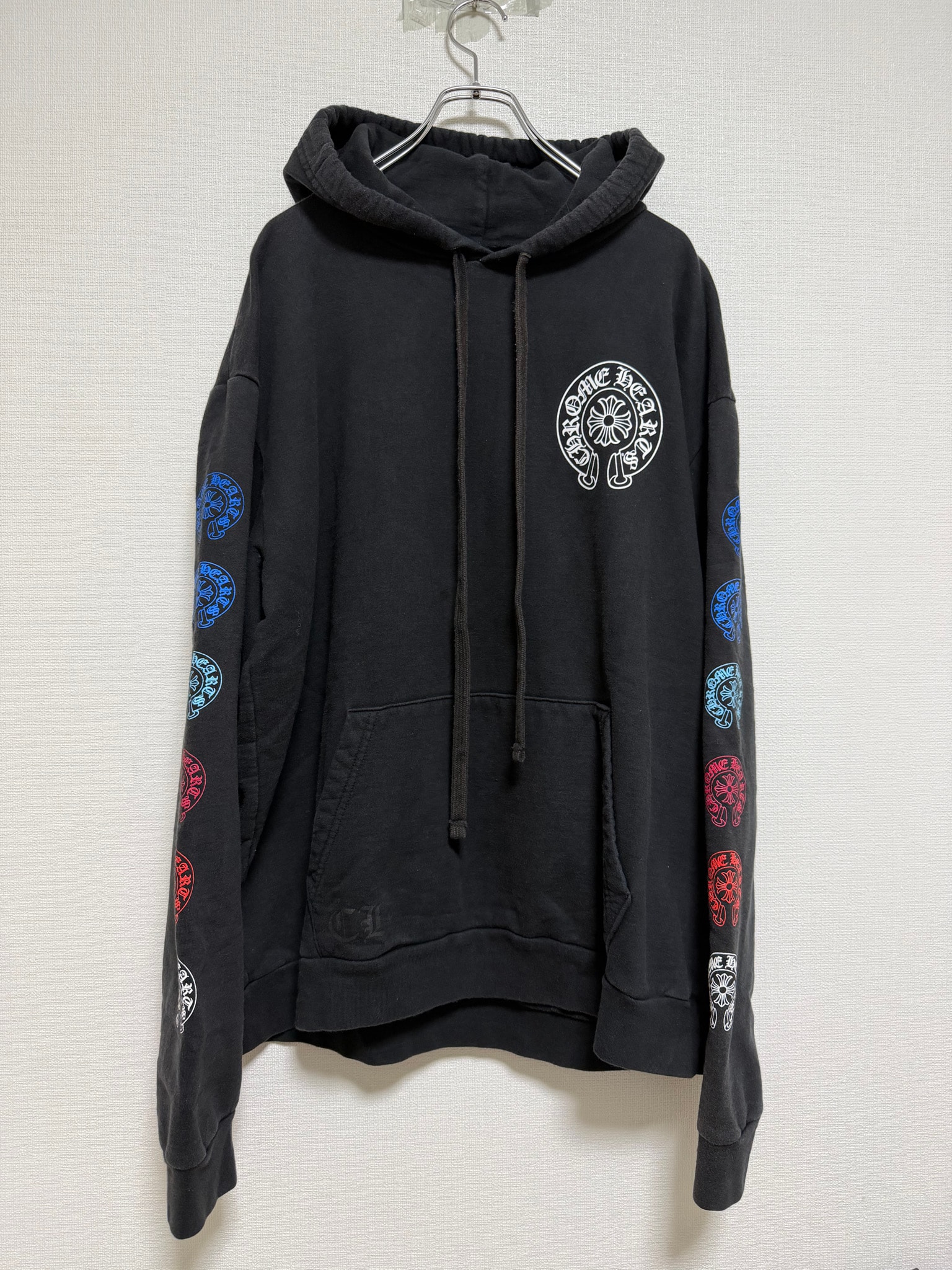 Chrome Hearts Multicolor Horseshoe Logo Hoodie "Black"