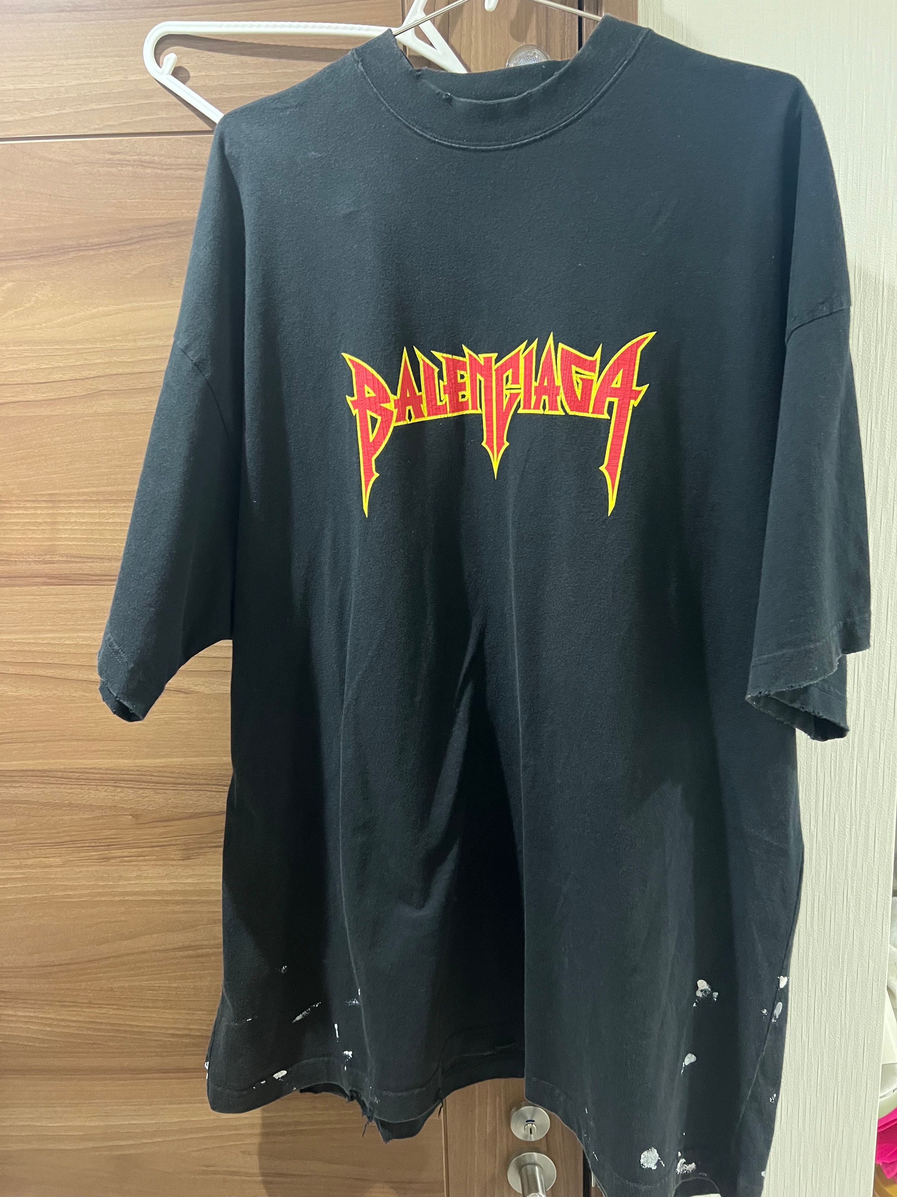 BALENCIAGA Metal T-shirt Oversized "Black"
