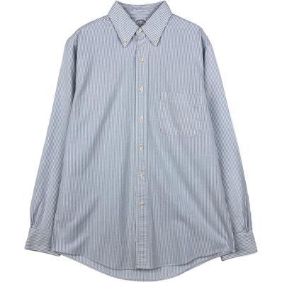 古着 ブルックスブラザーズ Brooks Brothers Est.1818 Makers and Merchants 長袖 ボタンダウンストライプシャツ USA製 メンズM相当/eaa643003