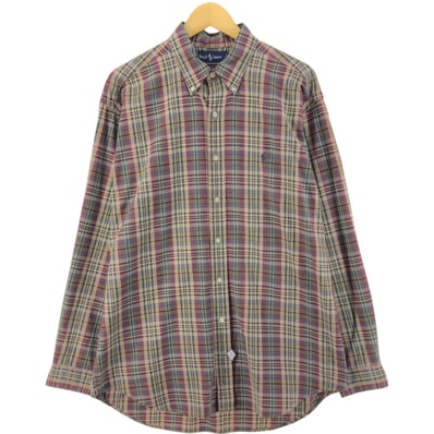 古着 ラルフローレン Ralph Lauren 長袖 ボタンダウンチェックシャツ メンズL相当/eaa533621