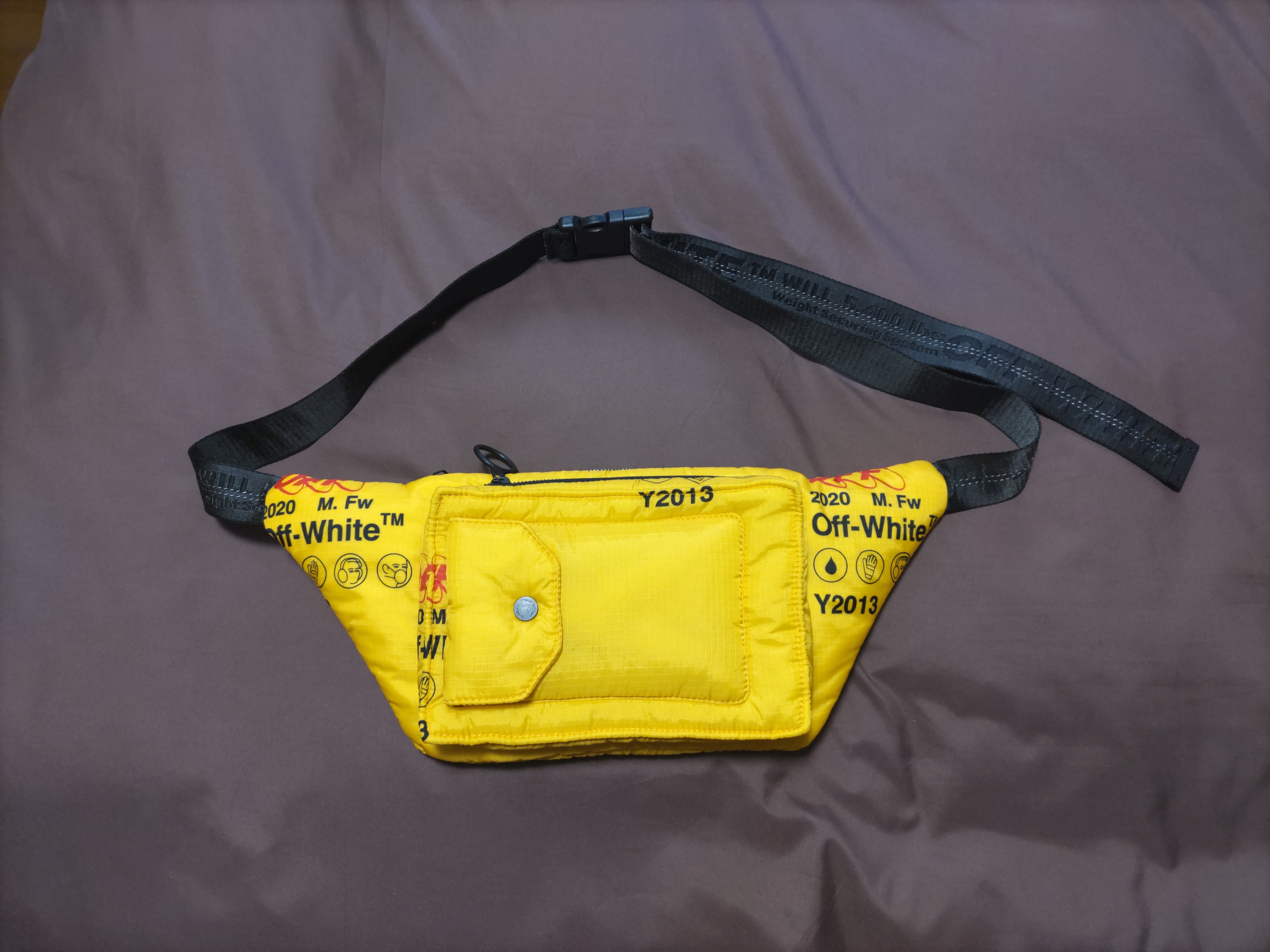 Off-White オフホワイト 2020 M.Fw ウエストバッグ イエロー