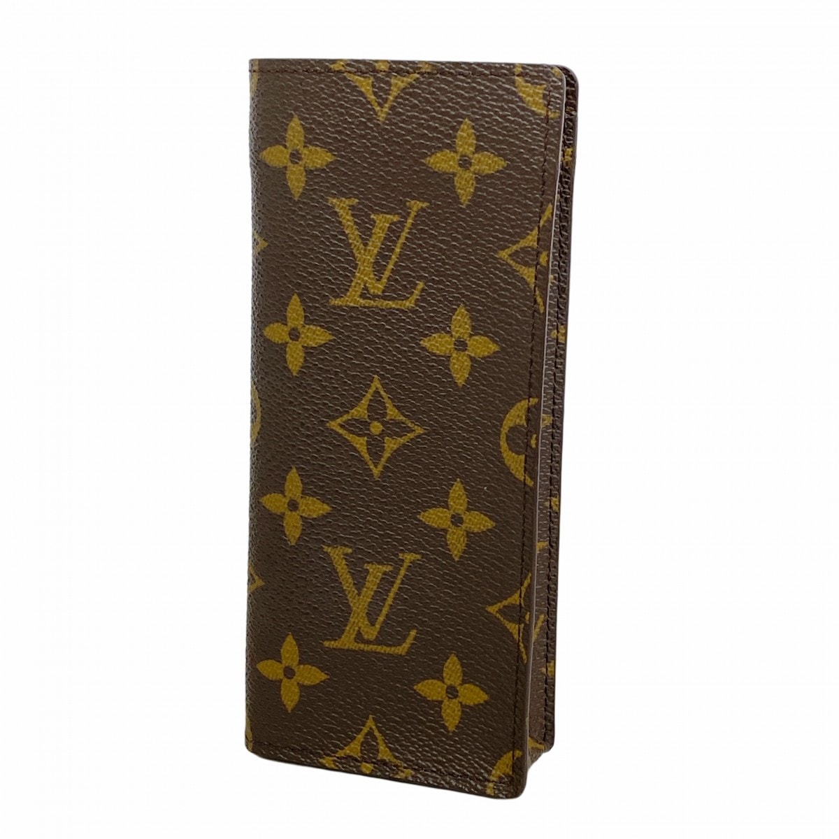 【6dc3126-k】ルイヴィトン メガネケース モノグラム エテュイリュネットサーンプル M62962 ブラウン【中古】メンズ レディース ユニセックス