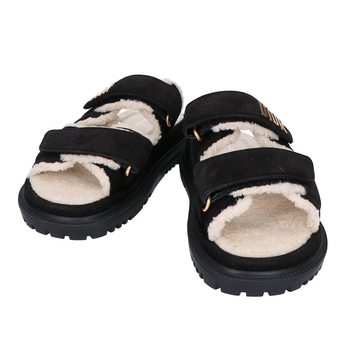 ディオール 【新品同様】DIORACT ボア フラットサンダル ※サイズの表記はございません。