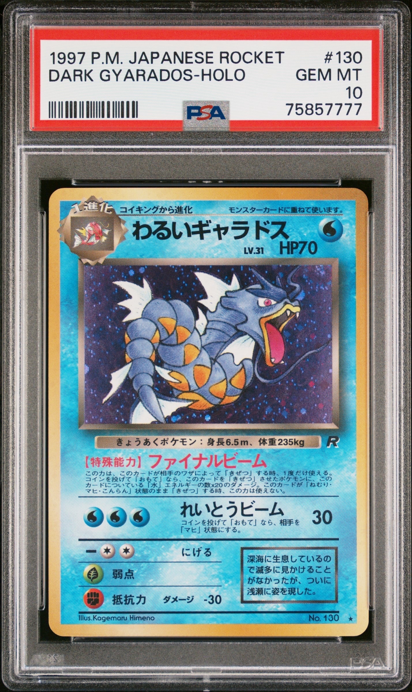 美品 わるいギャラドス旧裏 渦巻きホロ 2026年最新】ダブル渦巻きホロ