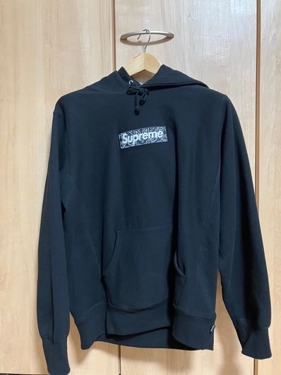 Supreme Bandana Box Logo Hooded Sweatshirt "Black"