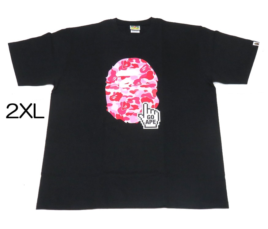 BAPE ABC Camo Online Tee Black Pink XXL
