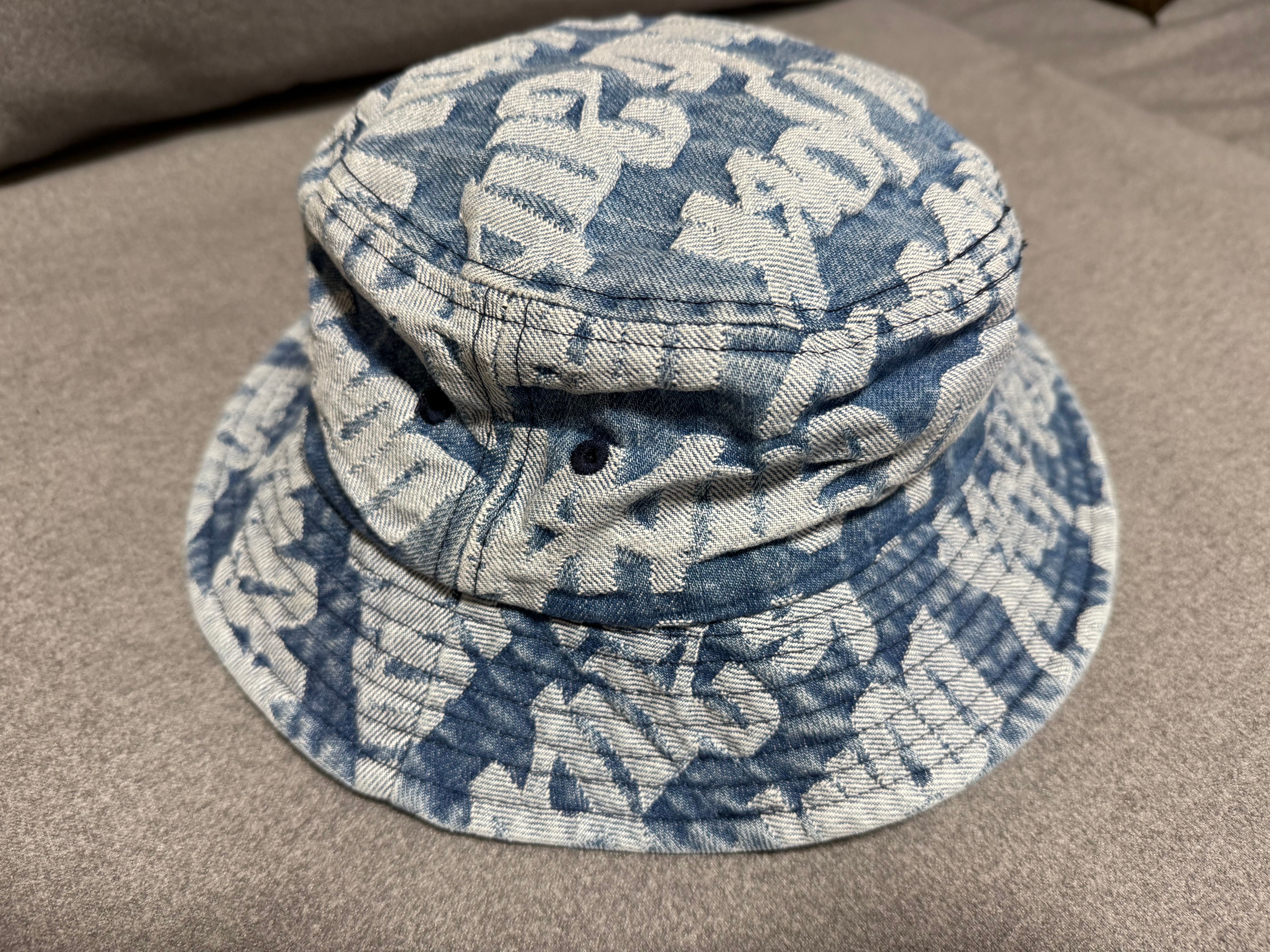 Supreme Fat Tip Jacquard Denim Crusher "Blue"