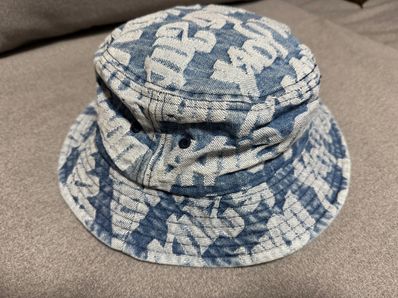 Supreme Fat Tip Jacquard Denim Crusher "Blue"