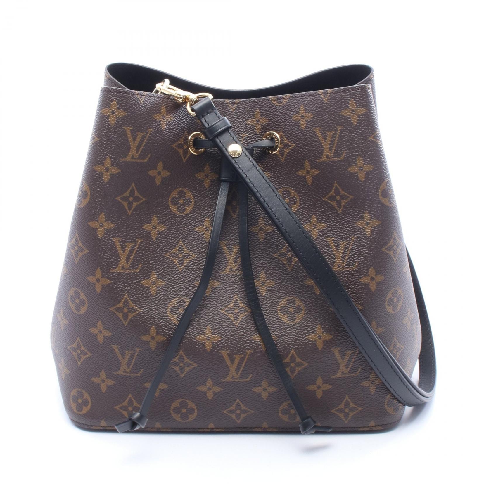 ルイ・ヴィトン LOUIS VUITTON ネオノエ ショルダーバッグ バッグ PVCコーティングキャンバス レザー モノグラム ノワール レディース ブラウン系 / ブラック系 M44020 【中古】