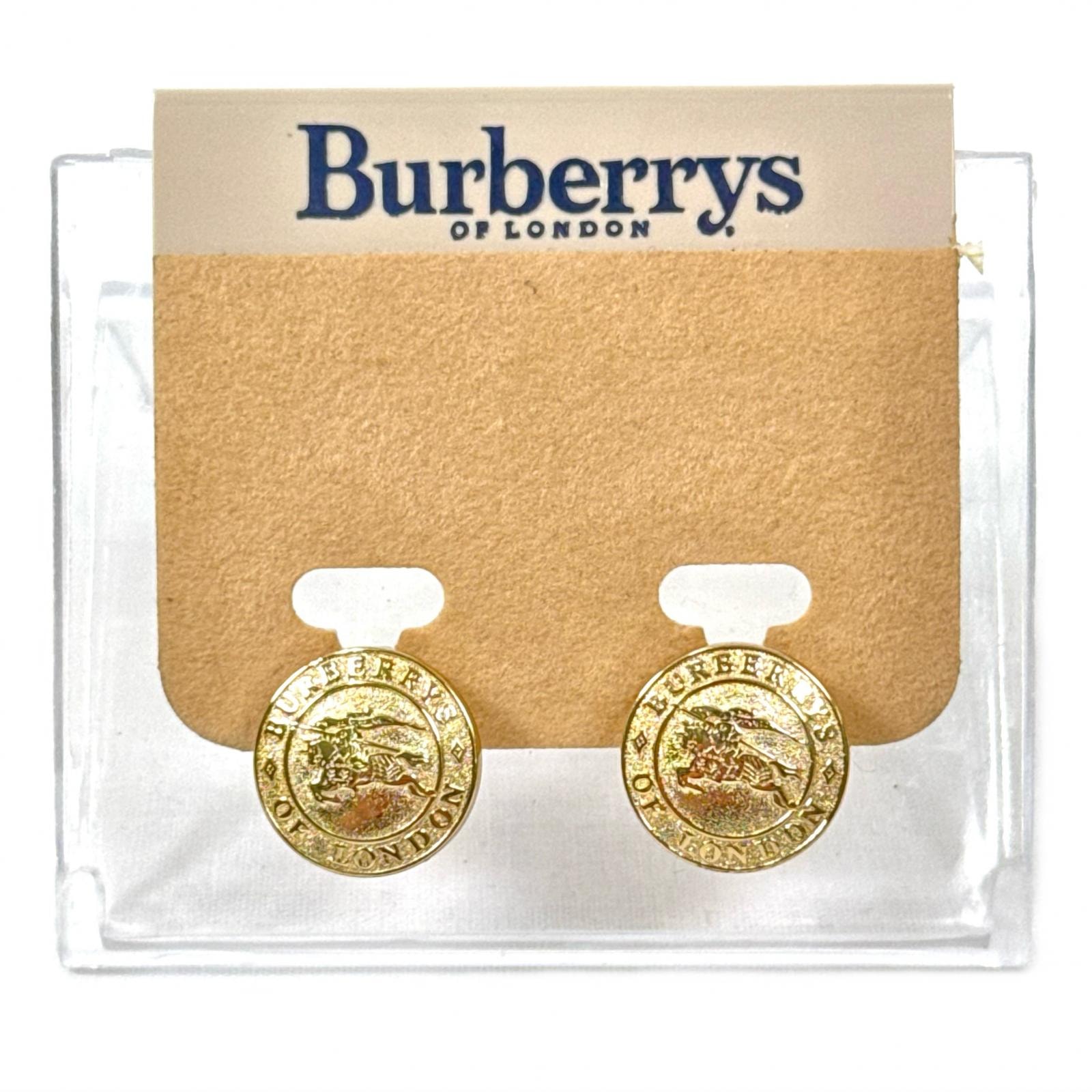 B (目立った傷や汚れなし)】美品 BURBERRY バーバリー イヤリング