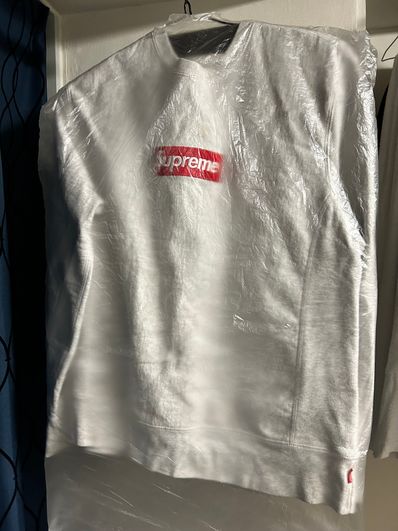 Supreme Box Logo Crewneck Sweatshirt "Ash Grey" (18FW)