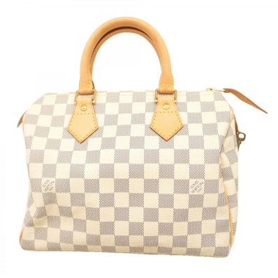 【6dc3672】ルイヴィトン ハンドバッグ ダミエ・アズール スピーディ25 N41534 ホワイト【中古】レディース