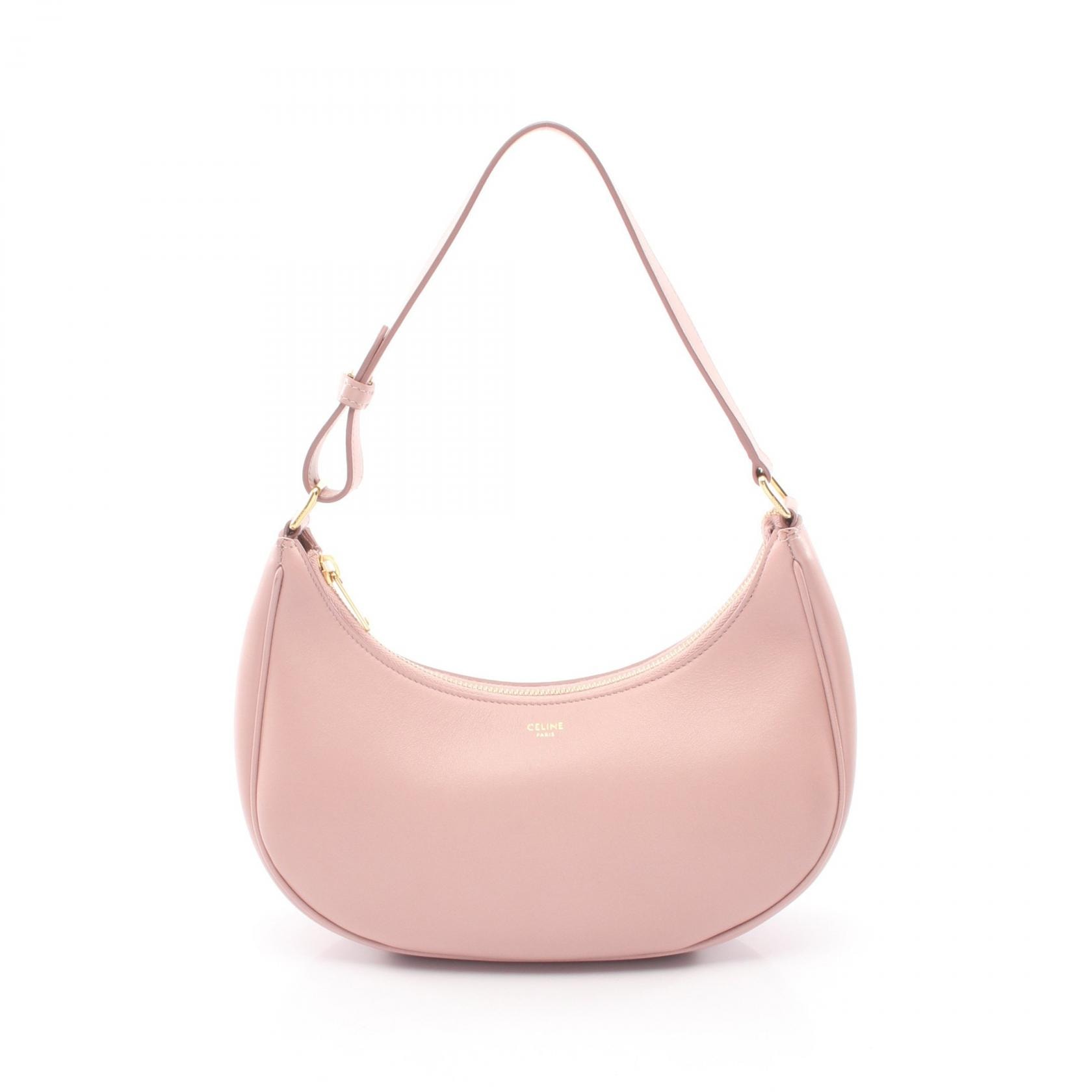 セリーヌ CELINE AVA アヴァ ミディアム ハンドバッグ バッグ レザー レディース ピンク系 193953DGQ 【中古】