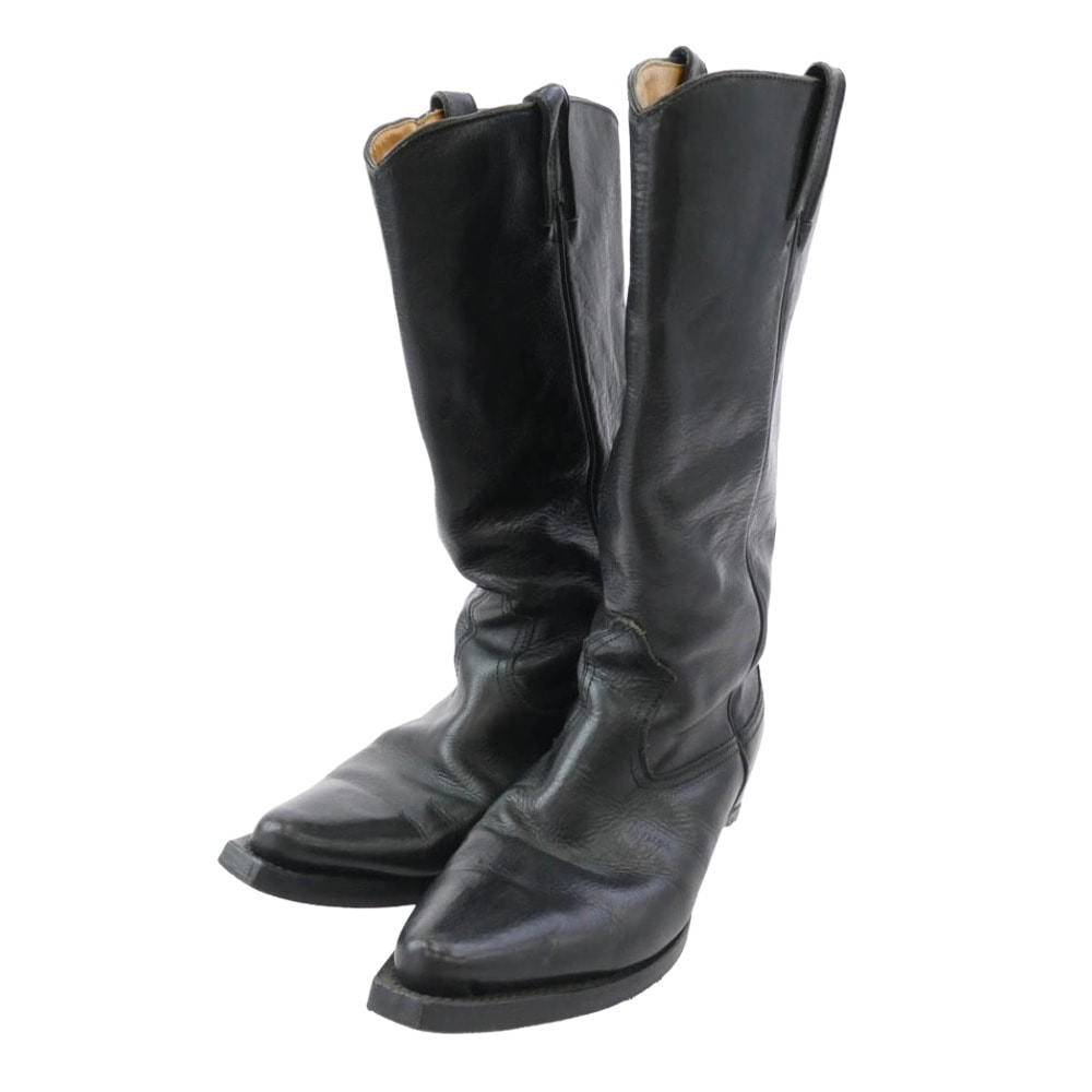 MAISON MARGIELA メゾンマルジェラ ブーツ 初期 隠しヒール ウエスタン ブーツ ブラック系 38【中古】