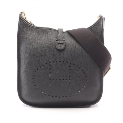 エルメス HERMES エヴリン 3 トロワ PM ショルダーバッグ バッグ レザー トリヨンクレマンス トリヨンクレマンス ブラック(エルメス) B刻印(2023年製造) レディース ブラック系 【中古】