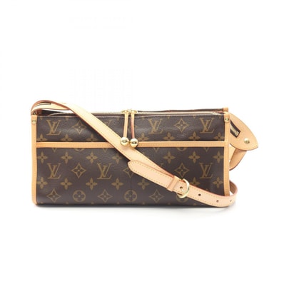 ルイ・ヴィトン LOUIS VUITTON ポパンクール ロン ショルダーバッグ バッグ PVCコーティングキャンバス レザー モノグラム レディース ブラウン系 M40008 【中古】