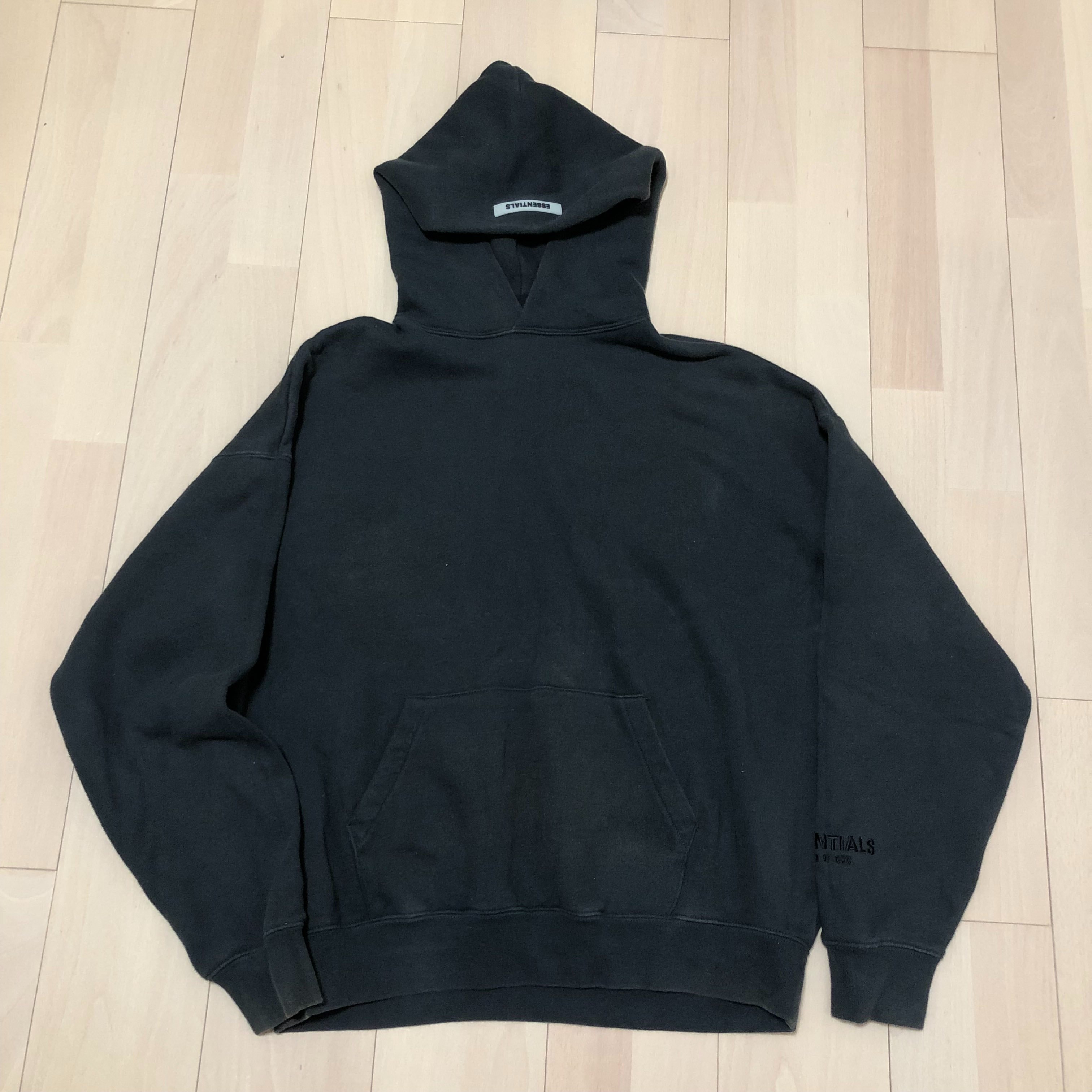 FEAR OF GOD ESSENTIALS 3M logo Pullover Hoodie "Black"